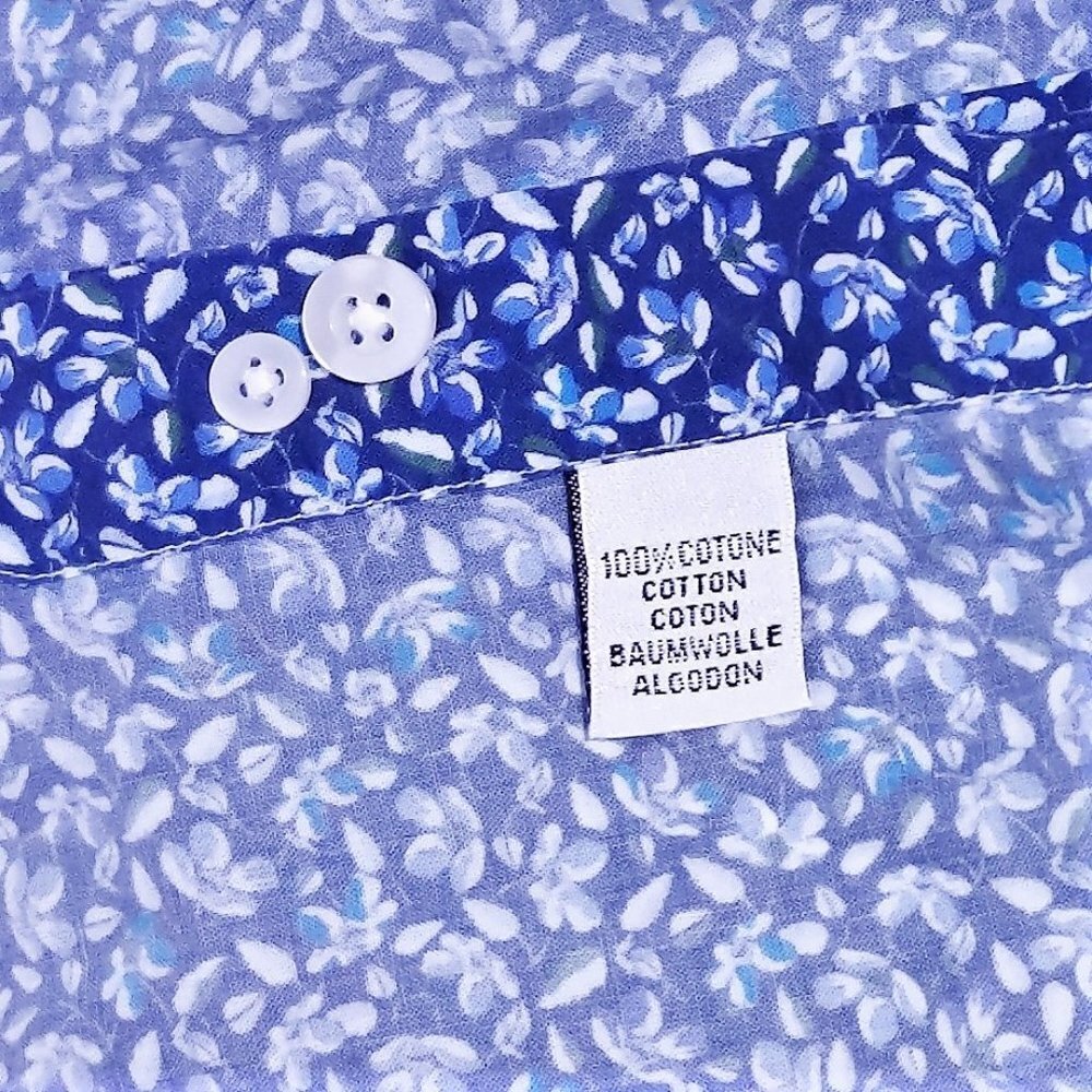 Culturata Luxury Floral Cotton Shirt Sz XL - Picture 8 of 10